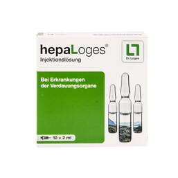 Abbildung: hepaLoges Injektionslösung Ampullen Ampullen, 10X2 ml PZN 13703890