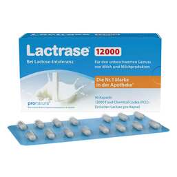 Abbildung: Lactrase 12.000 FCC Kapseln 90 St, Kapseln PZN 13704085