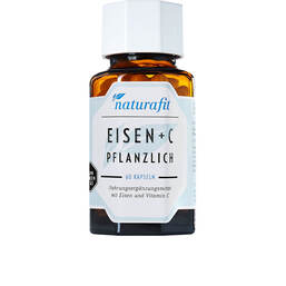Abbildung: Naturafit Eisen plus C pflanzlich Kapseln 60 St, Kapseln PZN 13704688