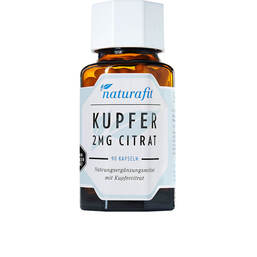 Abbildung: Naturafit Kupfer 2 mg Citrat Kapseln 90 St, Kapseln PZN 13704760