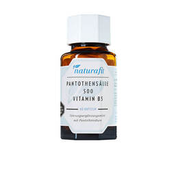 Abbildung: Naturafit Pantothensäure 500 Vitamin B5 Kapseln 60 St, Kapseln PZN 13704783