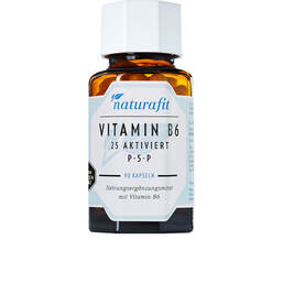 Abbildung: Naturafit Vitamin B6 25 aktiviert P-5-P Kapseln Kapseln, 90 St PZN 13704866