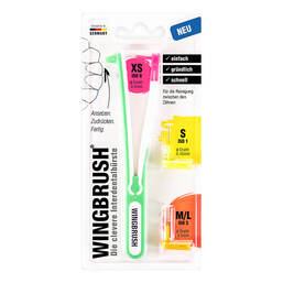 Abbildung: Wingbrush Starter-Set Interdentalbürste 3 Bürsten 1 St, Zahnbürste PZN 13704961