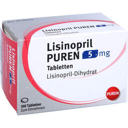 Abbildung: Lisinopril Puren 5 mg Tabletten 100 St, Tabletten PZN 13706279