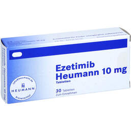 Abbildung: Ezetimib Heumann 10 mg Tabletten 30 St, Tabletten PZN 13706486