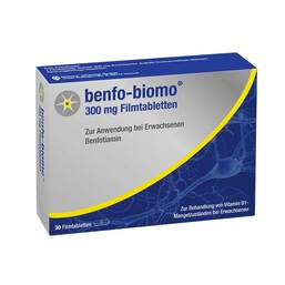 Abbildung: Benfo-biomo 300 mg Filmtabletten Filmtabletten, 30 St PZN 13711464