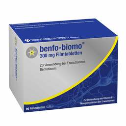 Abbildung: Benfo-biomo 300 mg Filmtabletten Filmtabletten, 90 St PZN 13711487