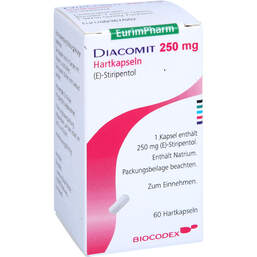Abbildung: Diacomit 250 mg Hartkapseln 60 St, Hartkapseln PZN 13716102