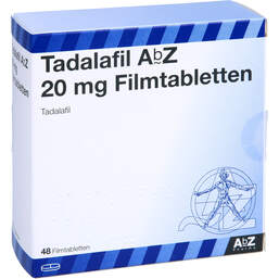 Abbildung: Tadalafil AbZ 20 mg Filmtabletten 48 St, Filmtabletten PZN 13720374