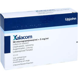 Abbildung: Xalacom Augentropfen 3X2.5 ml, Augentropfen PZN 13743955