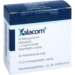 Abbildung: Xalacom Augentropfen 3X2.5 ml, Augentropfen PZN 13749455
