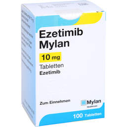 Abbildung: Ezetimib Mylan 10 mg Tabletten 100 St, Tabletten PZN 13750240