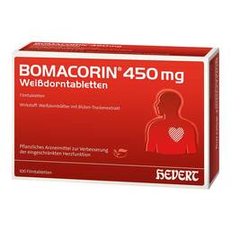Abbildung: Bomacorin 450 mg Weißdorntabletten Filmtabletten, 100 St PZN 13751587
