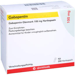Abbildung: Gabapentin Glenmark 100 mg Hartkapseln 200 St, Hartkapseln PZN 13753830