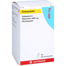 Abbildung: Gabapentin Glenmark 400 mg Hartkapseln 50 St, Hartkapseln PZN 13753882