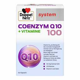 Abbildung: Doppelherz system Coenzym Q10 100 + Vitamine Kapseln Kapseln, 60 St PZN 13754189