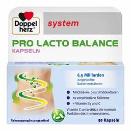 Abbildung: Doppelherz system Pro Lacto Balance Kapseln Kapseln, 30 St PZN 13754195