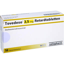 Abbildung: Tovedeso 3,5 mg Retardtabletten 56 St, Retard-Tabletten PZN 13754829