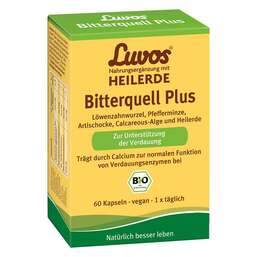 Abbildung: Luvos Heilerde Bio Bitterquell Plus Kapseln Kapseln, 60 St PZN 13780790