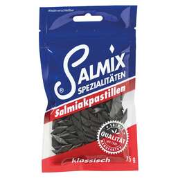 Abbildung: Salmix Salmiakpastillen klassisch 75 g, Pastillen PZN 13785356