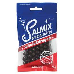 Abbildung: Salmix Salmiakdragees Schoko 75 g, Dragees PZN 13785474