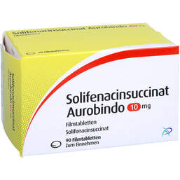 Abbildung: Solifenacinsuccinat Aurobindo 10 mg Filmtabletten 90 St, Filmtabletten PZN 13786077