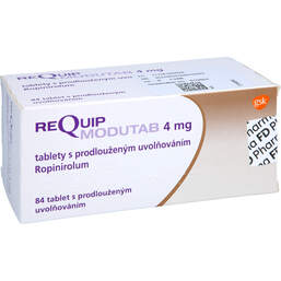 Abbildung: Requip-Modutab 4 mg Retardtabletten 84 St, Retard-Tabletten PZN 13816022