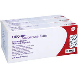 Abbildung: Requip-Modutab 8 mg Retardtabletten 84 St, Retard-Tabletten PZN 13816039