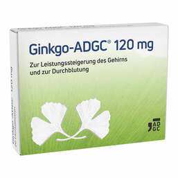 Abbildung: Ginkgo ADGC 120 mg Filmtabletten Filmtabletten, 20 St PZN 13820383