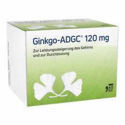 Abbildung: Ginkgo ADGC 120 mg Filmtabletten Filmtabletten, 120 St PZN 13820414