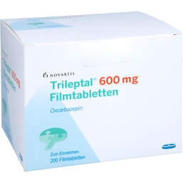 Abbildung: Trileptal 600 mg Filmtabletten 200 St, Filmtabletten PZN 13825038