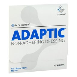 Abbildung: Adaptic 7,6x7,6 cm feuchte Wundauflage 2012Z 10 St, Verband PZN 13826084