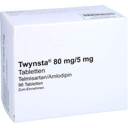 Abbildung: Twynsta 80 mg / 5 mg Tabletten 98 St, Tabletten PZN 13830849