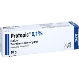 Abbildung: Protopic 0,1% Salbe 30 g, Salbe PZN 13830855