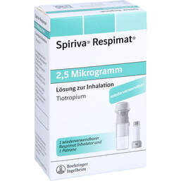 Abbildung: Spiriva Respimat 2,5 µg Lösung z.Inh.wiederverwendbar 1X4.0 ml, Inhalationslösung PZN 13832771