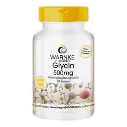 Abbildung: Glycin 500 mg Kapseln 90 St, Kapseln PZN 13835120
