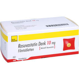 Abbildung: Rosuvastatin Denk 10 mg Filmtabletten 100 St, Filmtabletten PZN 13836065