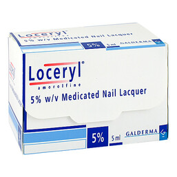 Abbildung: Loceryl 50 mg / ml Nagell.gegen Nagelp.DIREKT-Applikat. 5 ml, Wirkstoffhaltiger Nagellack PZN 13837053