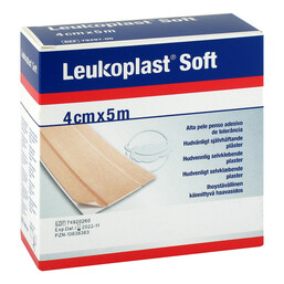 Abbildung: Leukoplast Soft Pflaster 4 cmx5 m Rolle 1 St, Pflaster PZN 13838383
