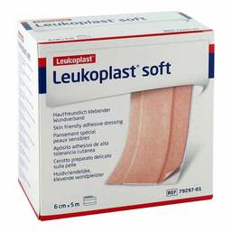 Abbildung: Leukoplast Soft Pflaster 6 cmx5 m Rolle 1 St, Pflaster PZN 13838408