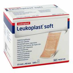 Abbildung: Leukoplast Soft Injektionspflaster Strips 19x40 mm 100 St, Pflaster PZN 13838443