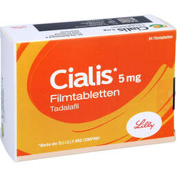 Abbildung: Cialis 5 mg Filmtabletten 84 St, Filmtabletten PZN 13846201