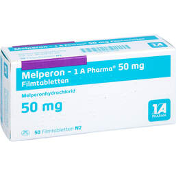 Abbildung: Melperon 1A Pharma 50 mg Filmtabletten 50 St, Filmtabletten PZN 13857558