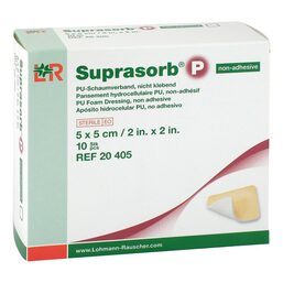 Abbildung: Suprasorb P PU-Schaumv.5x5 cm nicht klebend 10 St, Verband PZN 13858724