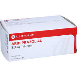 Abbildung: Aripiprazol AL 20 mg Tabletten 98 St, Tabletten PZN 13859126