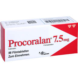 Abbildung: Procoralan 7,5 mg Filmtabletten 98 St, Filmtabletten PZN 13862513