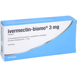 Abbildung: Ivermectin-biomo 3 mg Tabletten 20 St, Tabletten PZN 13868585
