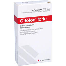 Abbildung: Ortoton forte 1500 mg Filmtabletten 24 St, Filmtabletten PZN 13868898