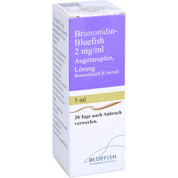Abbildung: Brimonidin Bluefish 2 mg / ml Augentropfen Lösung 1X5 ml, Augentropfen PZN 13874404