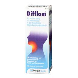 Abbildung: Difflam 1,5 mg/ml Spray zur Anwedung in der Mundhöhle 30 ml, Spray PZN 13874516